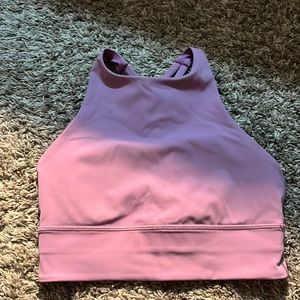 Lululemon Energy Bra High Neck Long Line Tough *Medium Support COLOR Jubilee